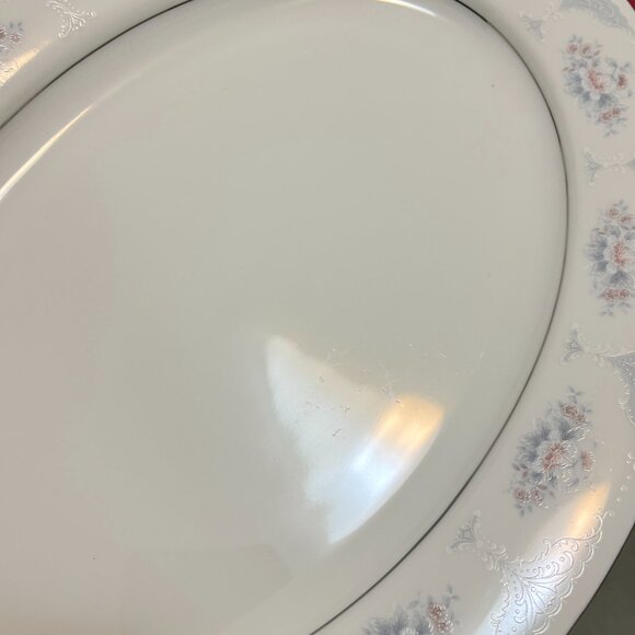 Vintage Silverie Fine China 14" x 10.25" Oval Platter - Picture 5 of 12